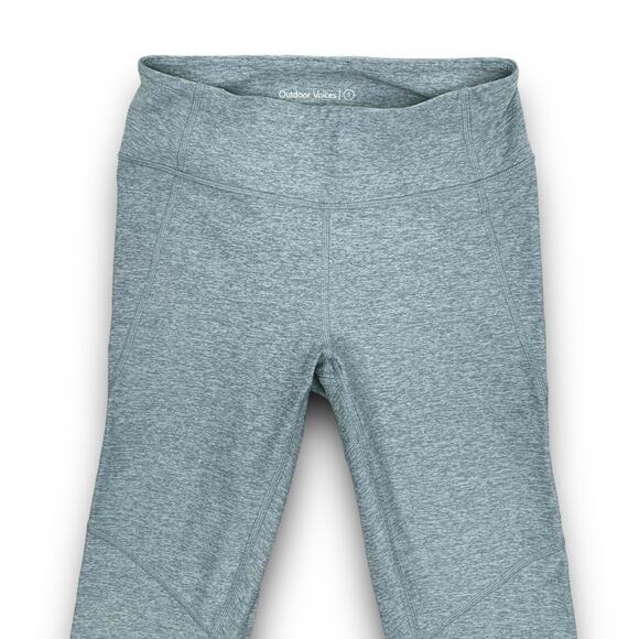 Outdoor Voices Warmup Leggings 7/8 Length Heather Blue Athleisure Athletic Small - Picture 3 of 8